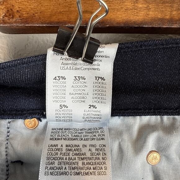 Mother Jeans The Mid Rise Dazzler Ankle Size 25 Now or Never Dark Wash Stretch - Picture 7 of 9